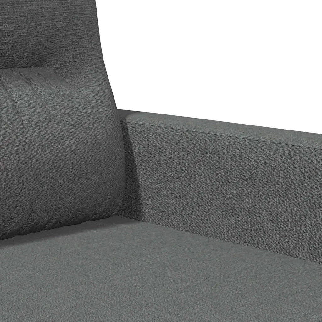 Divano a 2 Posti Grigio Scuro 120 cm in Tessuto 359228
