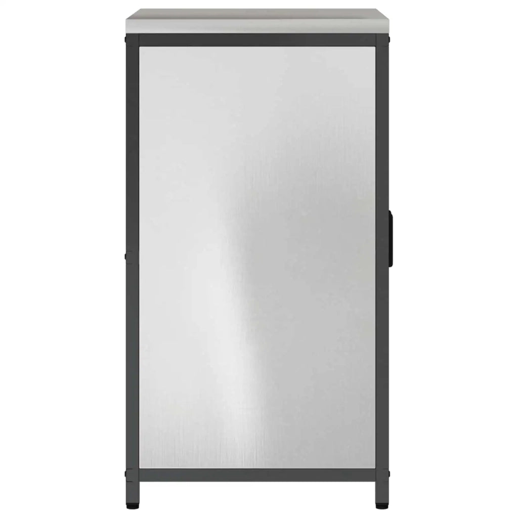 Stoccaggio in cucina con porta Argento 60 x 50 x 92 cm Acciaio 874993
