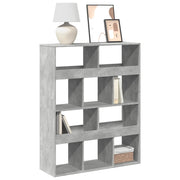 Libreria-Scaffale per Libri-Mobile di Stoccaggio Grigio Cemento 100x33x125,5 cm in Legno Multistrato 957112