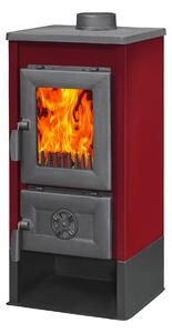 STUFA A LEGNA KARUSEL MAXI BORDEAUX DIM. 41x36xH87 CM
