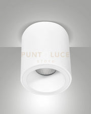 GUAMO PLAFONIERA TONDA BIANCA 1 LUCE ATTACCO GU10 D.9CM