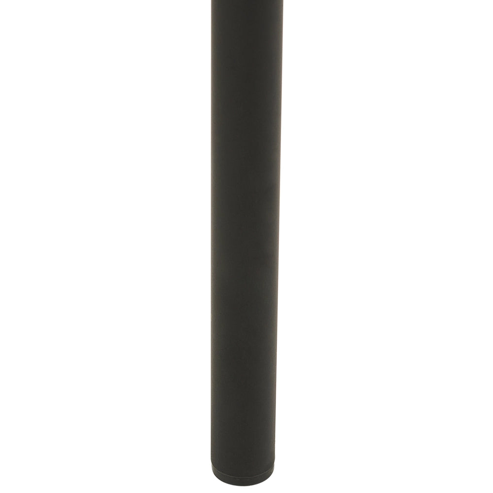 Set di 2 sedie da pranzo in poliestere bianco sporco Rivestimenti in metallo nero Gambe senza braccioli Schienale curvo Design moderno e contemporaneo