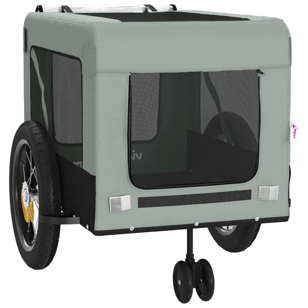 Rimorchio/carrello per animali domestici grigio 02_0044274