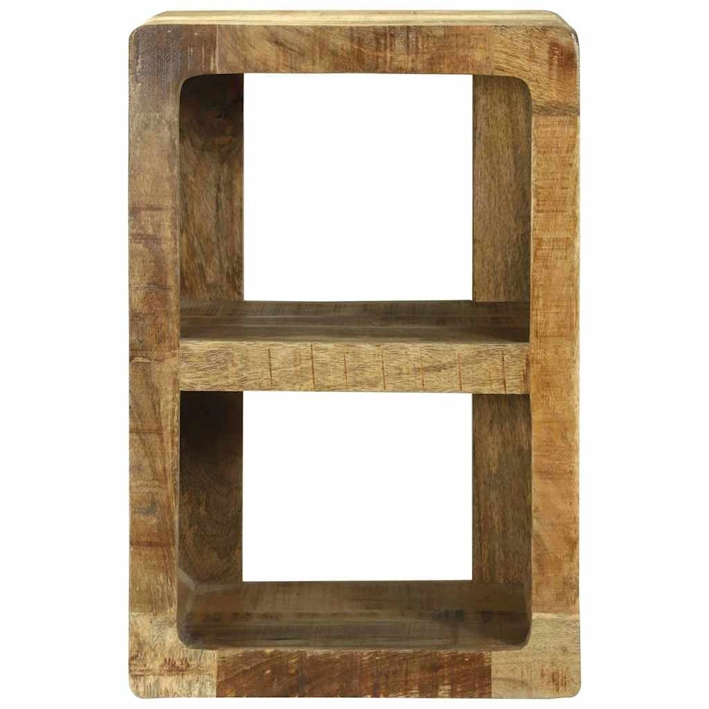 Mobile porta TV rettangolare moderno con contenitore 36 x 30 x 54 cm in legno massello di mango marrone 02_0058081