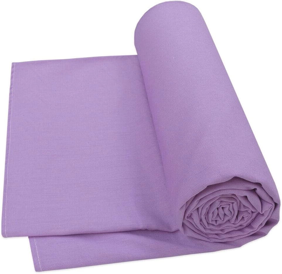Telo Arredo Cotone 260x280 cm Copridivano Granfoulard Copriletto Tessuto Multiuso Viola