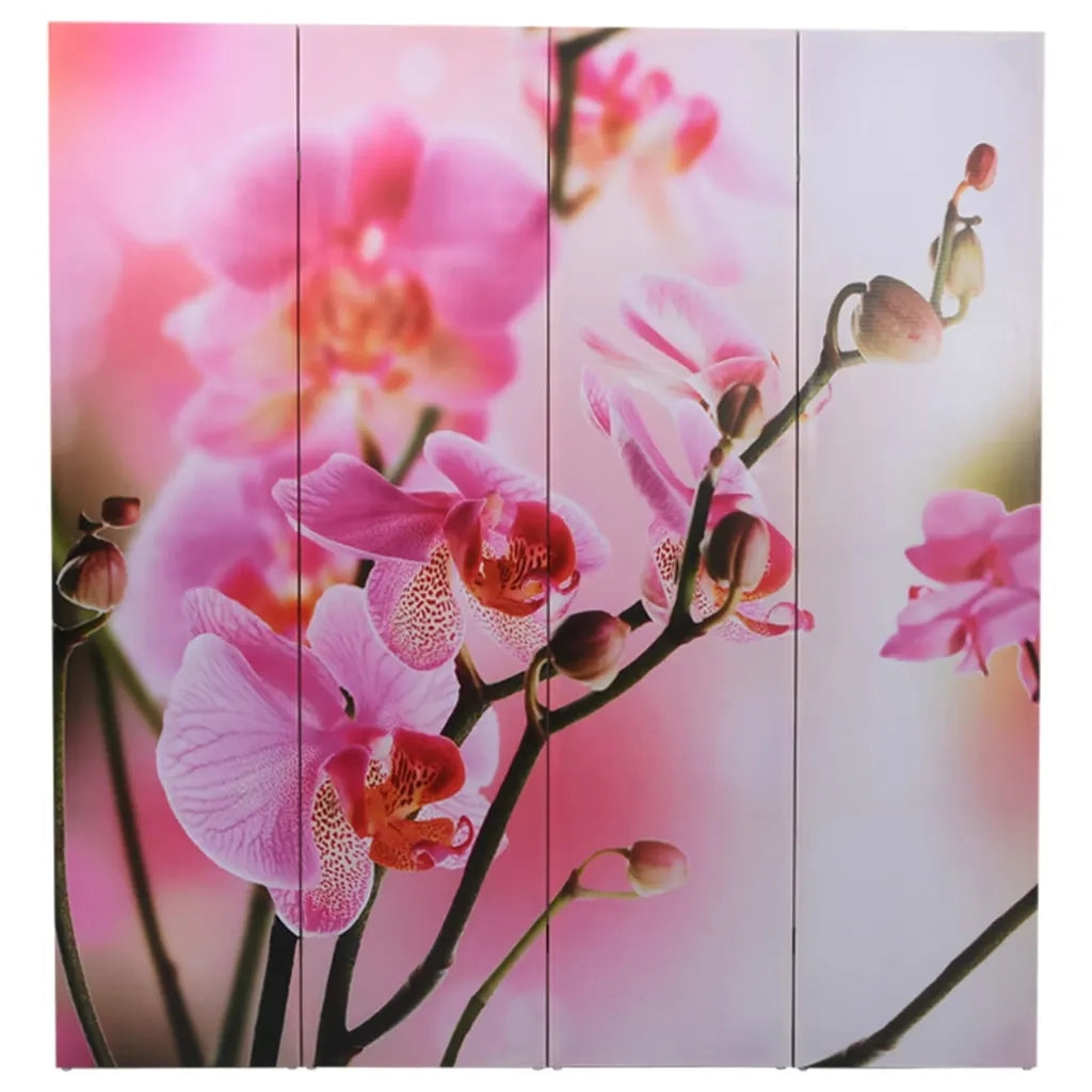 Divisorio Ambienti | Divider per stanze | Paravento Pieghevole 160x170cm con Stampa Fiore