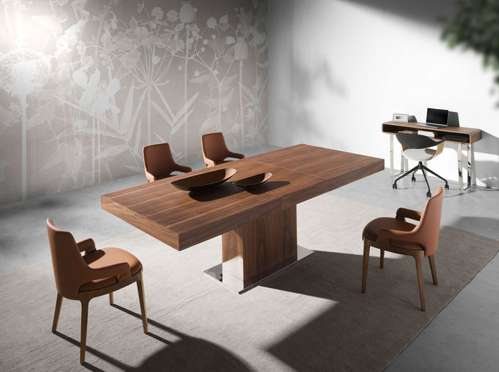 Sedia in similpelle marrone