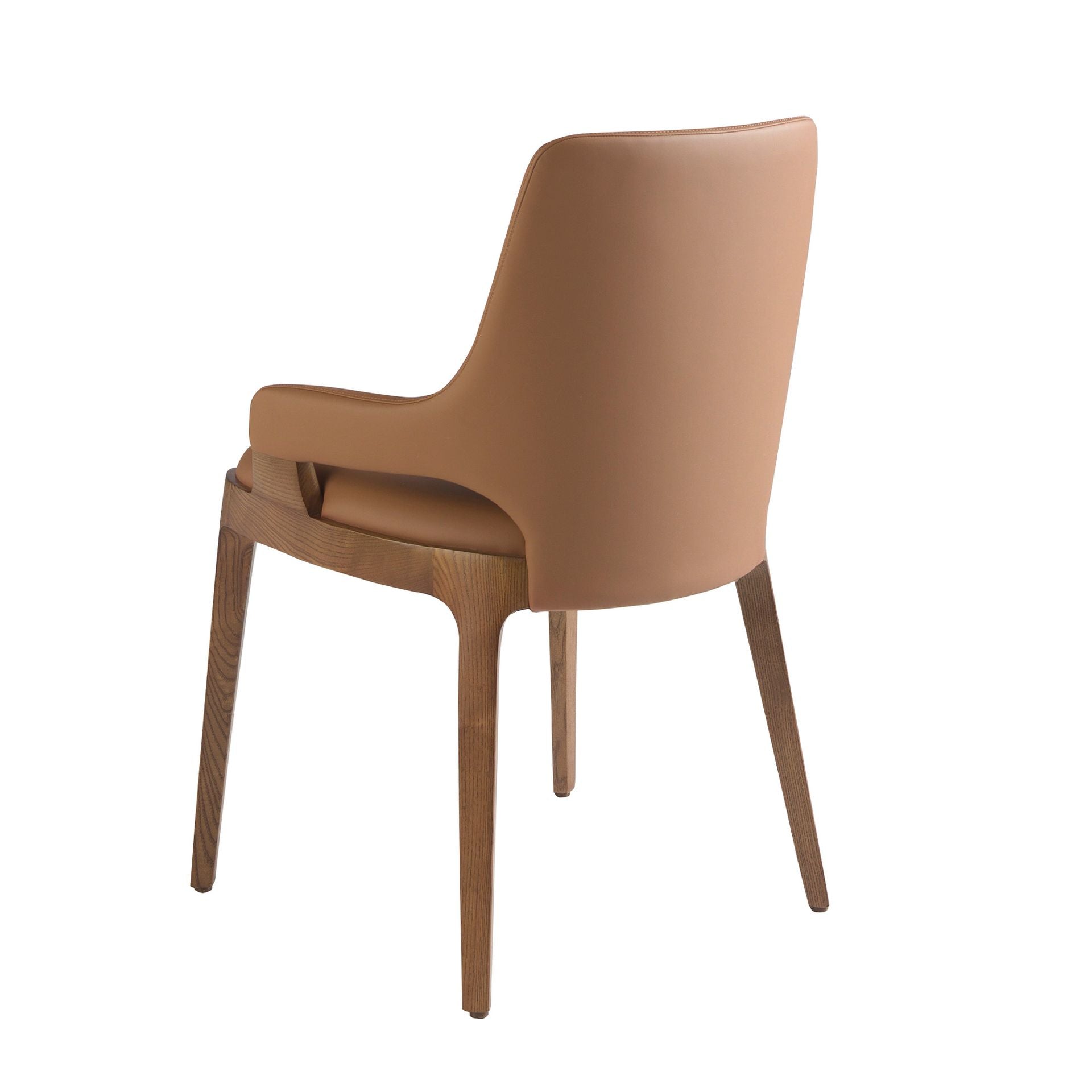 Sedia in similpelle marrone