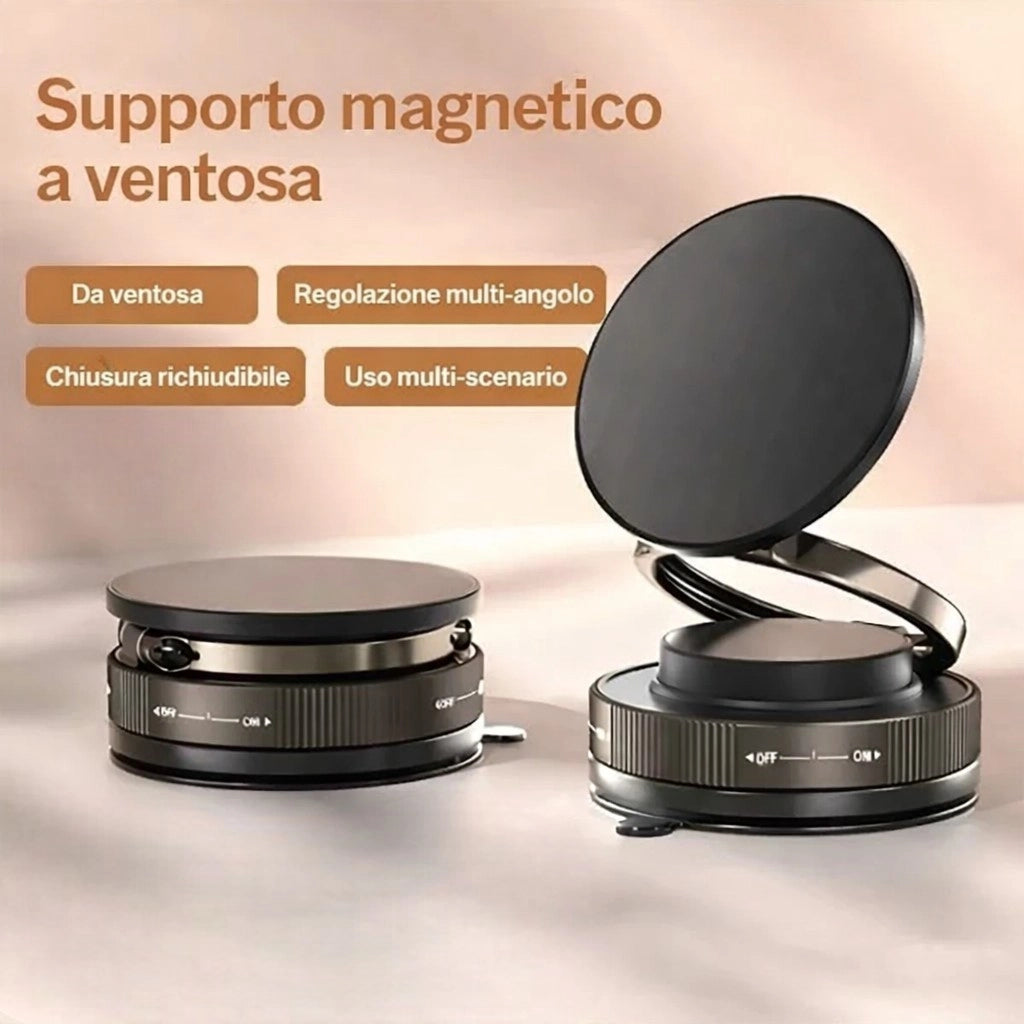 Supporto Auto Magnetico Smartphone MagSafe Ventosa 360° Universale BLS-030
