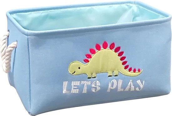 Cassettiera per bambini, cassettiera dinosauro per abbigliamento e giocattoli, cassettiera con disegno cartoon, cassettiera per camera da letto bambino/camera da soggiorno/camera da letto bambino (blu)