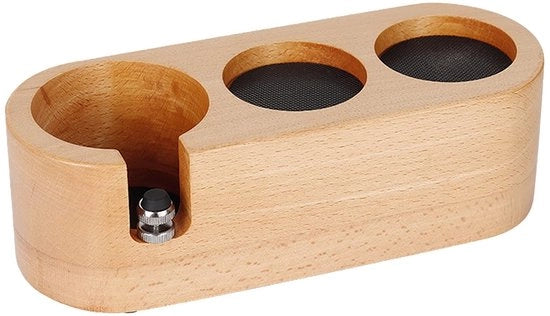 Stazione di tamperazione espresso - Organizzatore per accessori caffè - Design 3-in-1 - 51-53 mm - Orecchione per filtro - Adatto per macchina espresso