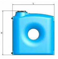 Serbatoio da esterno jolly cpz l t.2000 blu