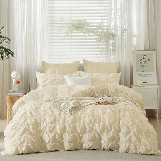 Set di coperte da letto 2 pezzi 135 x 200 cm - Foderato con microvezel - Con chiusura a zip - Leggero - Respirante