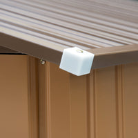 Casetta Box da Giardino in Lamiera Ocra 277x191x192 cm