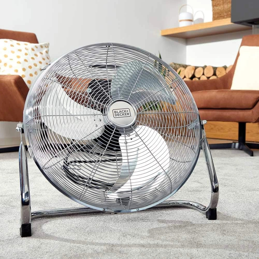 Black+decker bxeff120e ventilatore da pavimento, 120 w, plastica, metallo [classe di efficienza energetica a]