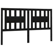 Testiera | Testata per Letto Nera 206x4x100 cm in Legno Massello di Pino