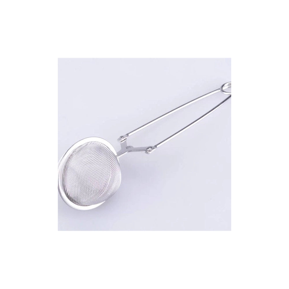 Trade Shop - Infusore Per Te' The Tisana A Sfera Con Pinza Professionale In Acciaio Tisaniera -
