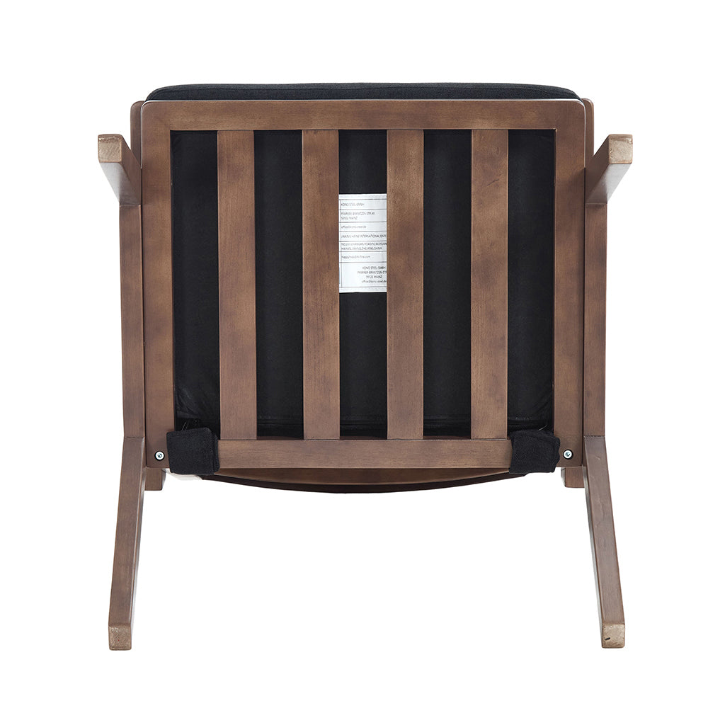 Poltrona mid-century - Xylo - Legno tessuto moderno