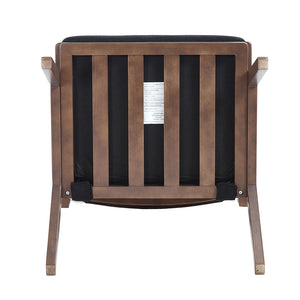 Poltrona mid-century - Xylo - Legno tessuto moderno