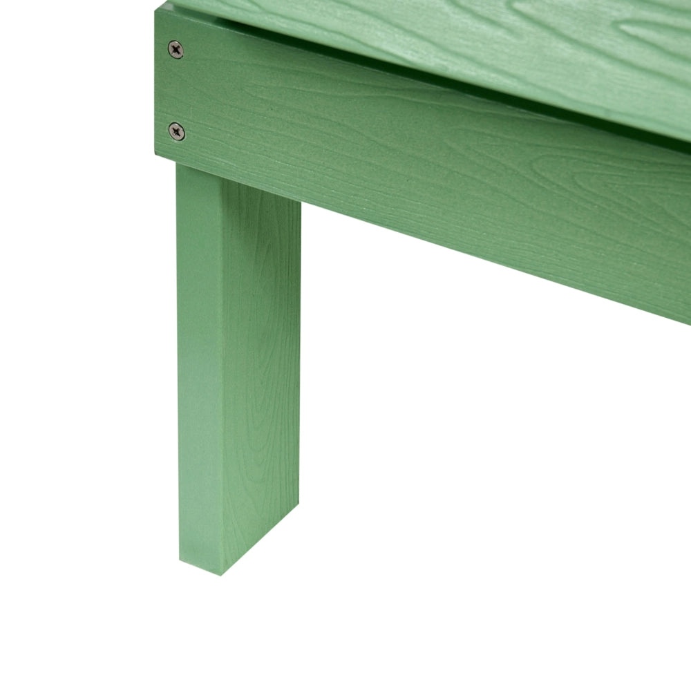 Panchina da giardino in legno plastico verde chiaro 2 posti Mobili da giardino tradizionali