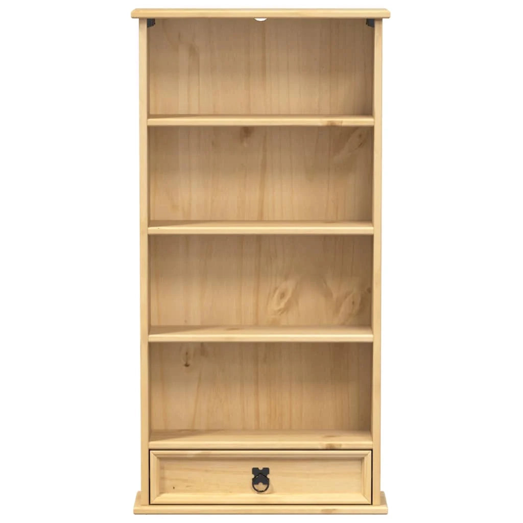 Mobile porta CD multifunzionale per ufficio/soggiorno 52 x 17,5 x 103 cm in legno massello di pino 02_0056357