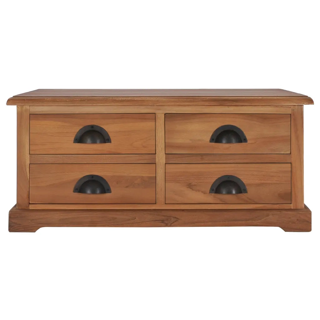 Tavolino da salotto | Tavolino da caff¨¨ | Tavolino da Soggiorno 68x68x30 cm in Legno Massello di Teak