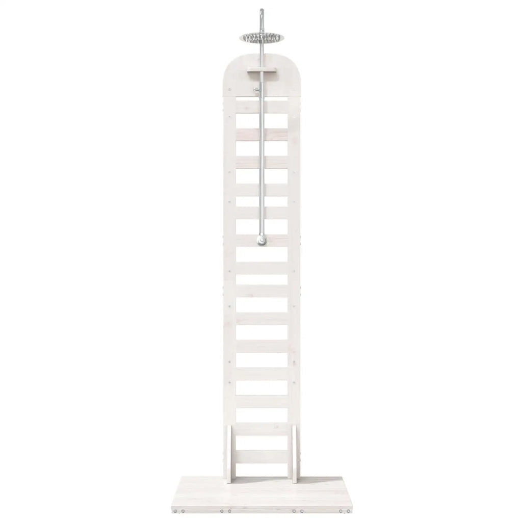Doccia da esterno 223 cm Legno massello di pino e acciaio inox 886329