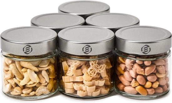 Set di Overnight Oats in Jar di Mason - Bicchiere per Muesli - Jar per Avena - Kit per Colazione