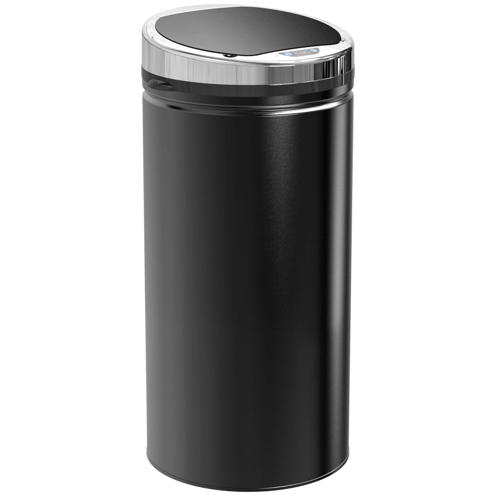 PATTUMIERA con sensore 42 L 30,5x30,5x68 cm Acciaio Nero
