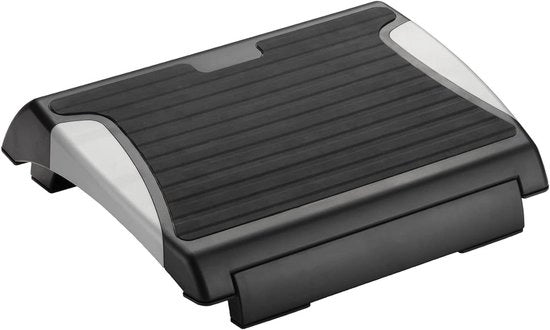 Sostegno per piedi con matrice antiscivolo grigio/nero 1