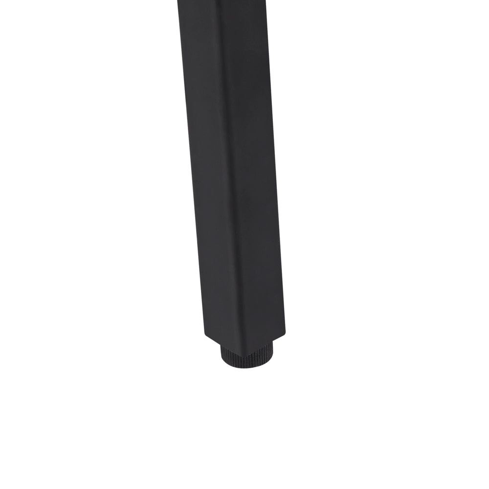 Scrivania da Ufficio Legno Scuro e Nera 120 x 48 cm 2 Cassetti Industrial