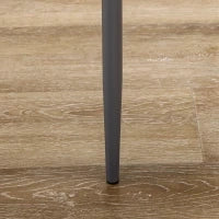 Set da Pranzo 5 Pezzi con 1 Tavolo da Pranzo e 4 Sedie Moderne in Similpelle, Metallo e Vetro Temperato, Grigio
