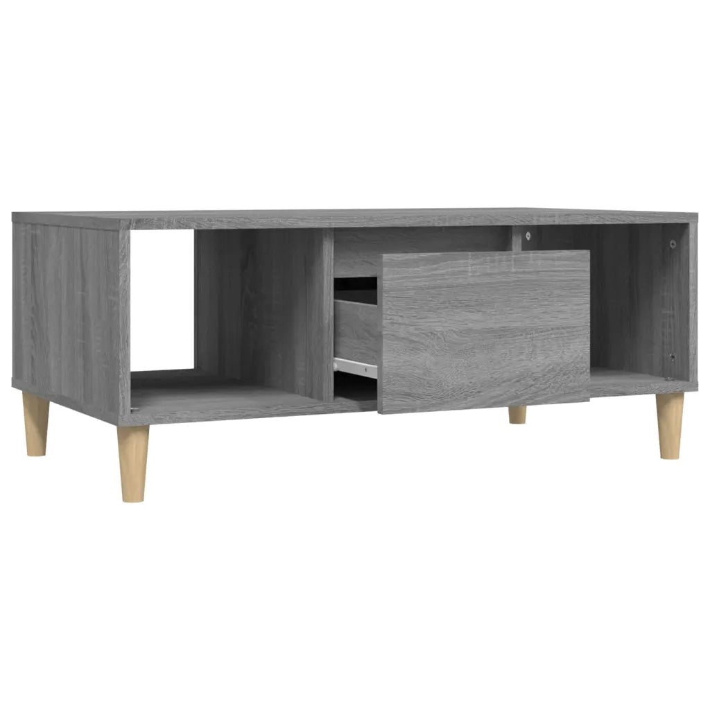 Tavolino Salotto Grigio Sonoma 90x50x36,5 cm Legno Multistrato 821066
