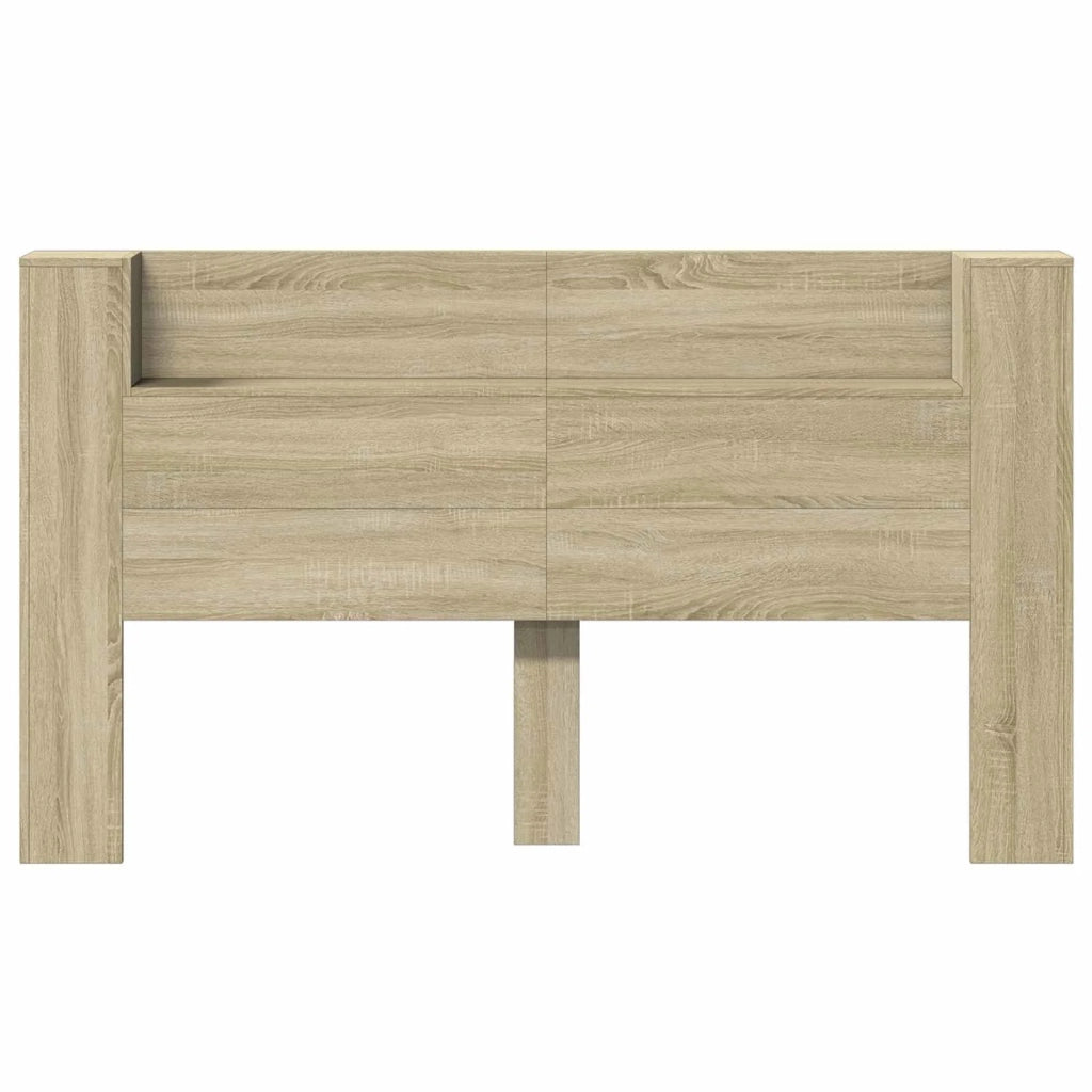 Testiera | Testata con Mobile e LED Sonoma 180 x 16,5 x 103,5 cm