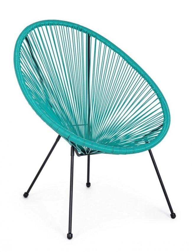 Poltrona Parker 72x78x89 cm in Acciaio e Fibra Sintetica