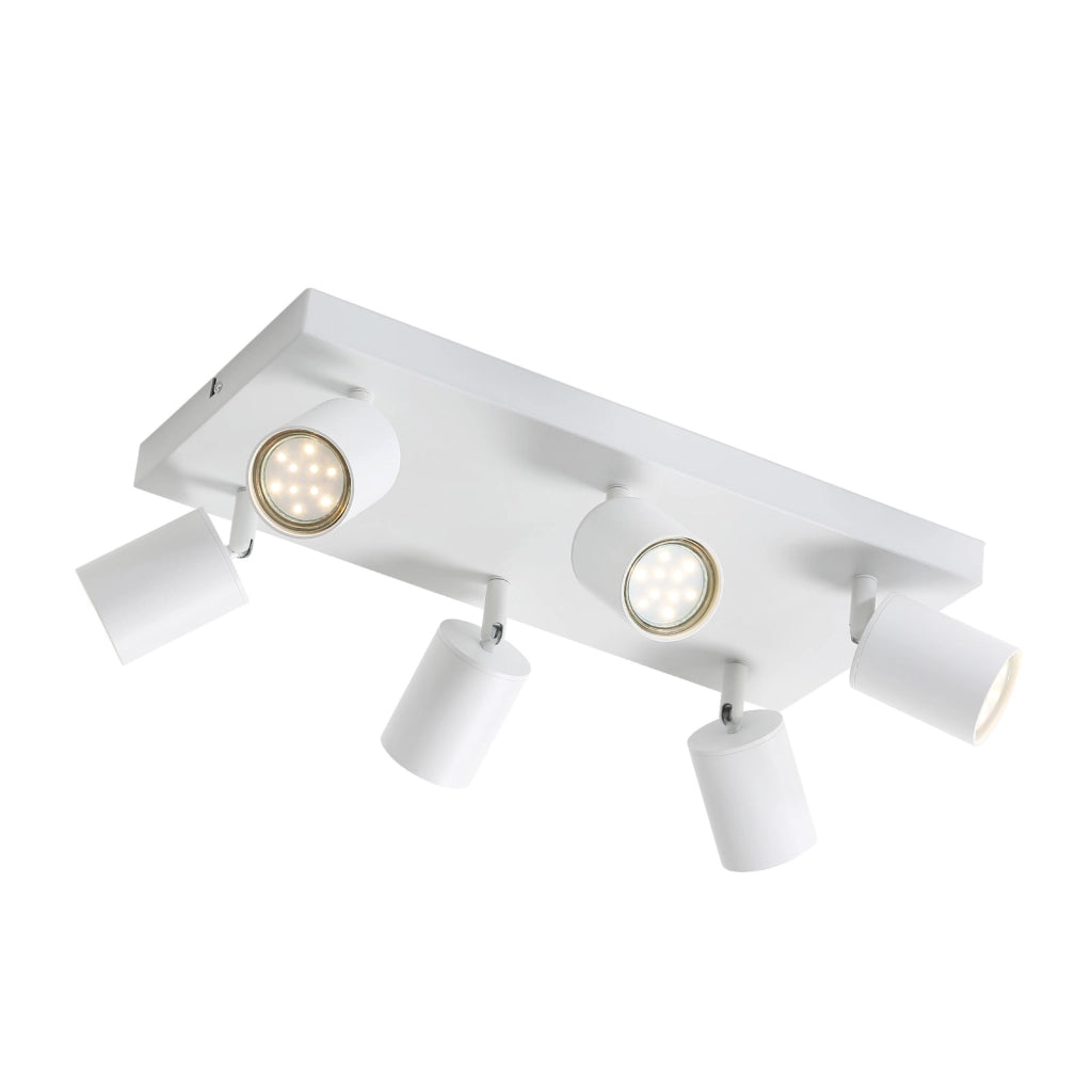 ZMH Faretto da soffitto 6 luci GU10 orientabili 330° moderni per cucina corridoio