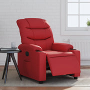 Poltrona Reclinabile Elettrica Rossa in Similpelle 3206590