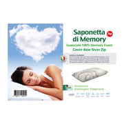 GUANCIALE ALOE SILVER MEMORY FOAM SAPONETTA H.15- 1,0 pz