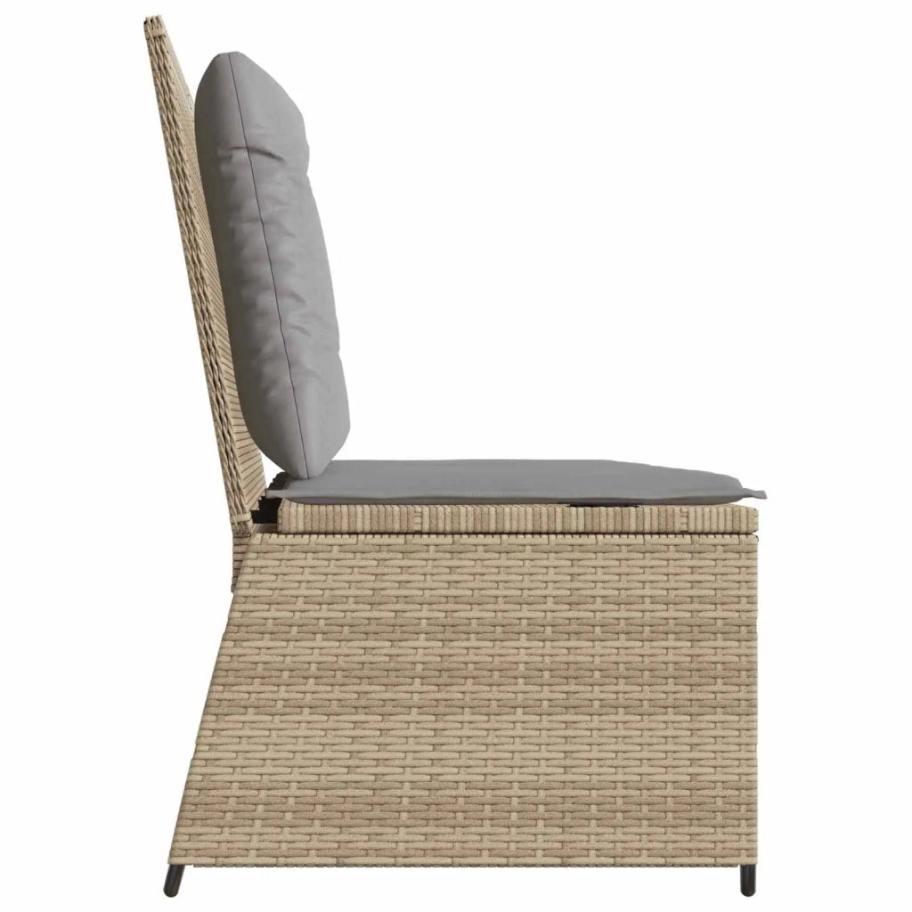 Panchina da giardino Beige polyrattan 3394470