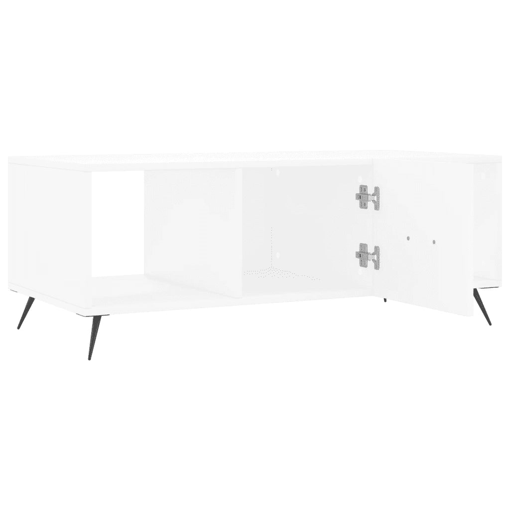 Tavolino da salotto | Tavolino da caff¨¨ | Tavolino da Soggiorno Bianco 102x50x40 cm in Legno Multistrato