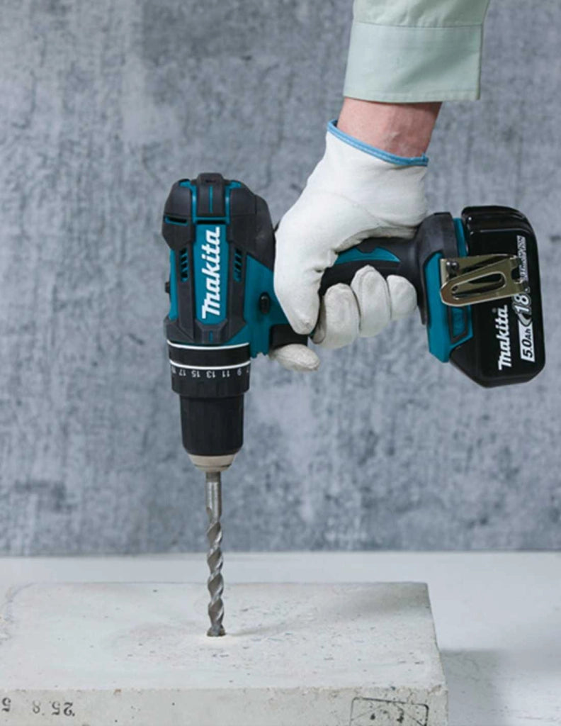 MAKITA Kit MK204 (DHP482 + DJR186 + 2 x 5,0 Ah + DC18RC + LXT600)