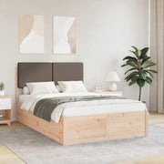 Letto con Testiera Rivestita Talpa 120 x 190 cm Pino massello
