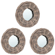 Specchi 3 pz 15 cm in Vimini cod mxl 64354