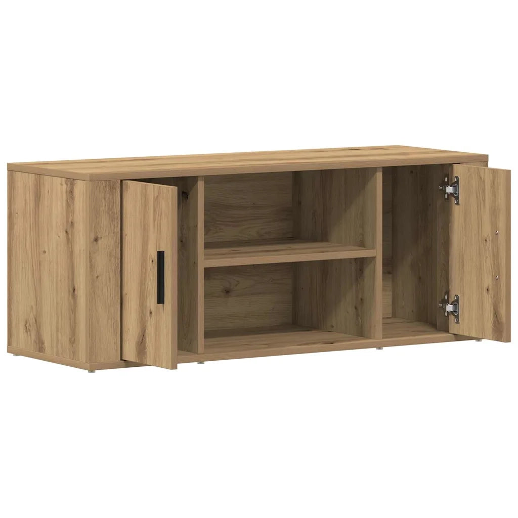 Mobile TV-Credenza per TV-Console TV rovere artigianale 100 x 35 x 40 cm Legno multistrato 753816
