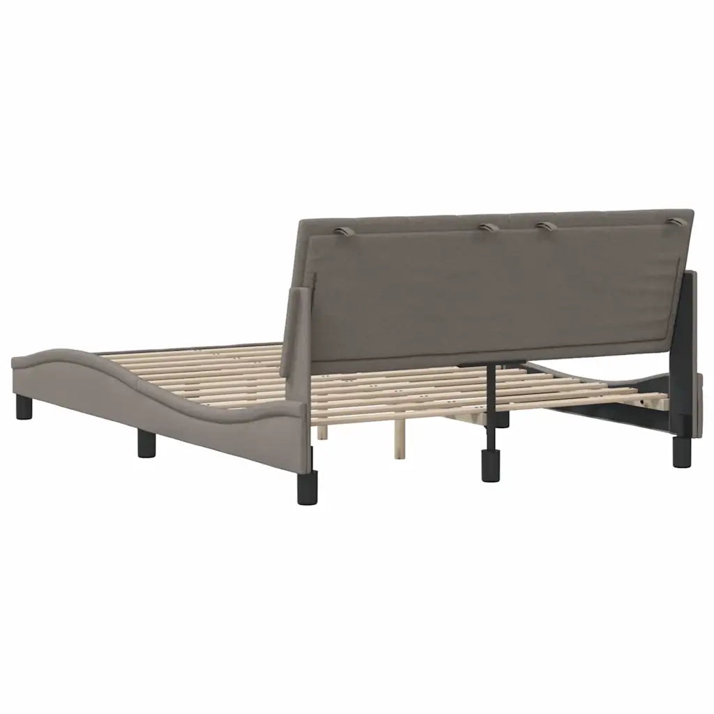 Giroletto senza Materasso-Struttura Letto Hanko Tortora 120x200 cm Tessuto 965115