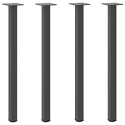 Gambe per tavolo consolle 4 pz Antracite 72-74 cm Acciaio 4012458