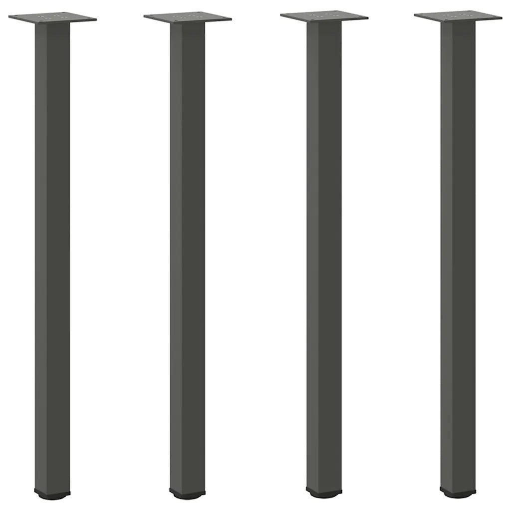 Gambe per tavolo consolle 4 pz Antracite 72-74 cm Acciaio 4012458