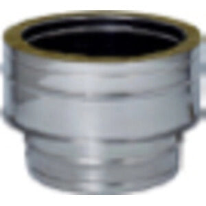 C RACCORDO INOX DA MONO A DOP PARETE D15/20CM