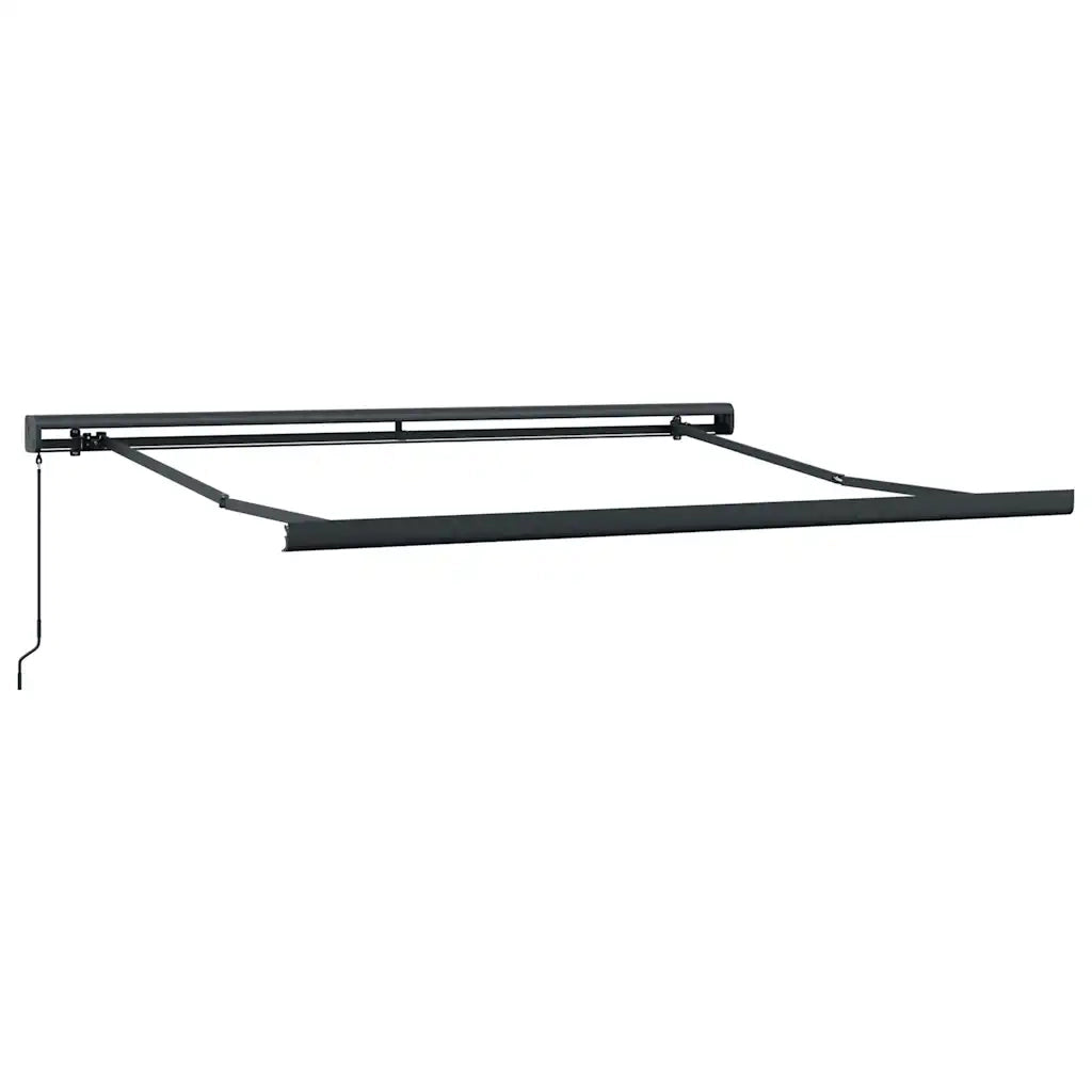Tenda Retrattile Gialla e Bianca 3,5x2,5 m Tessuto e Alluminio