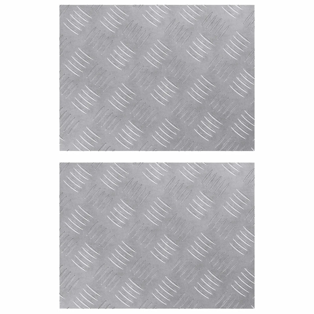 Gradini per Scale 2 pcs Argento 40 x 30 cm Alluminio 4104287
